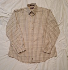 Nordstrom Men's Large L Long Sleeve Button Down Shirt Tattersall Plaid Dress picture