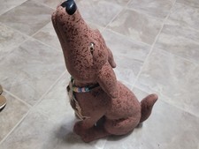 Vintage 1994 Gina Marie Signed Ceramic Howling Coyote Wolf Figurine Southwest... picture