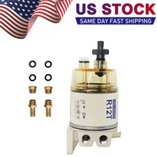 NEW R12T Fuel Filter Water Separator Complete Kit For Gas & Diesel Engines picture