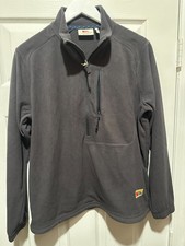 Fjallraven 1/4 Zip Vardag Lit Fleece Sweater Womens Small Dark Grey Retail $120 picture