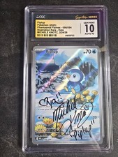 CGC Gem Mint 10 Auto 10 Michele Knotz Signed Piplup 098/094 Phantasmal Flames IR picture