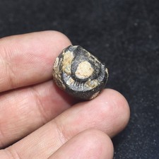 Large Ancient Roman Mosaic Gabri Glass Bead in Perfect Condition picture