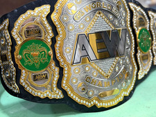 AEW OSPREAY ALL ELITE WRESTLING WORLD CHAMPIONSHIP BELT REPLICA TITLE 2MM ADULT picture