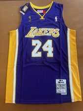 2009 FINALS Mitchell & Ness NBA Los Angeles Lakers Kobe Bryant #24 Jersey Mens L picture
