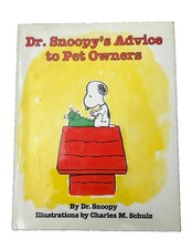 Dr Snoopy’s Advice to Pet Owners Charles M Schulz 1993 Hardcover Peanuts RARE picture