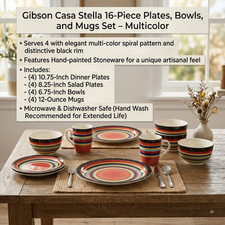 Gibson Home Casa Stella 16-Piece Dinnerware Set picture