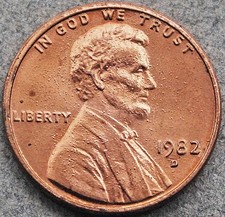 1982 D Lincoln Cent Zinc Large Date (CIRCULATED) picture
