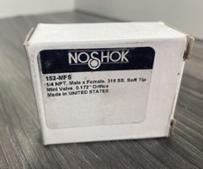 New NOSHOK 152-MFS  150 Series Mini Needle Valve with Soft Tip 1/4