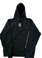 Champion Eco Authentic Men's L Black Fleece Pullover Hoodie Overtime Graphic picture