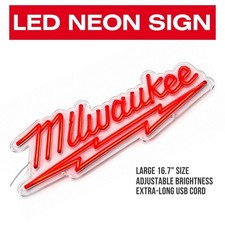 Milwaukee LED Neon Sign 16.7