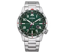 Citizen Men's Weekender Eco-Drive Green Dial Watch - BM7551-50X NEW picture