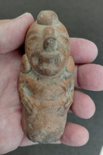 Mayan Pre-Columbian Artifact Jaquar Rattle 600-1200  CE Authentic WORKS picture
