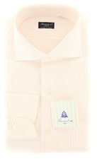 Finamore Napoli White Striped Shirt - Slim - 16/41 - (2018030115) picture