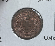 1883 Switzerland 2 Rappen picture