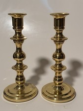Vtg Baldwin Brass Candlesticks Pair Candle Holder 8