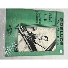 Vintage Sergei Rachmaninoff Prelude C Sharp Minor Piano Solo Sheet Music P 542 picture