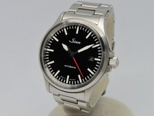 Sinn 556 Automatic Men's Watch Black Dial 38mm Case SS Date w/ Box Extra Links picture