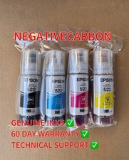 Set 4 Genuine Epson 522 Ink Bottles for ET-2720 ET-2800 ET-2803 ET-4700 ET-4800 picture