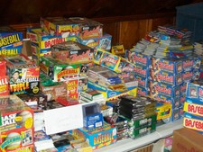 Huge lot of unopened baseball card packs picture