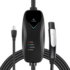 Lectron Level 1 Tesla Charger - 110V, 15A, NEMA 5-15 Plug, 16 ft Extension Cord picture