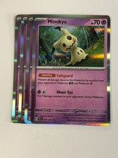 Pokemon TCG Paldean Fates 4x Playset Holographic Mimikyu 037/091 Near Mint  picture