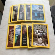 Lot 10 National Geographic Magazines Random Pick 1950s - 2020s No dups - Good+ picture