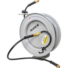 Klutch Auto-Rewind Air Hose Reel, 1/2in. x 50ft. Hose, 300 PSI picture