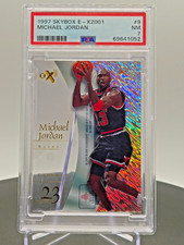 1997-98 SkyBox E-X2001 Michael Jordan #9 PSA 7 NM Chicago Bulls HOF picture