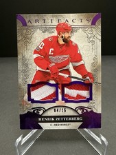 2020-21 Upper Deck Artifacts Henrik Zetterberg Patch 04/15 picture