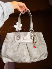 RARE y2k Coach 2010 Ashley Silver Butterfly Garden (no signs of use or stains) picture