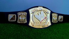 World Heavyweight Spinner Championship Belt 4MM Die Cast Adult Size Replica picture