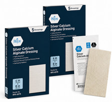 MED PRIDE Silver Calcium Alginate Wound Dressings 2x2 4x5 4x8 Nonstick 20-40ct picture