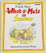 What-a-Mess in Summer Frank Muir Vintage 1980s Afghan Hound Dog Picture Book picture