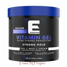 Elegance Hair Gel Vitamin Gel Extra Strong Hold Styling 33.81oz / 1000ml picture