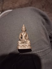 ancient indian gold gilded seated buddha statue hindu temple ornament picture