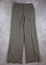 Vintage Wool Trousers Mens 28x30 Fit Classic Wide Leg Knit Heritage True USA picture