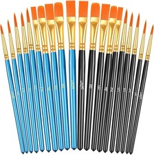 20 Pcs Paint Brushes, Acrylic Painting Brush Set, Watercolor Brushes, Acrylic Br picture