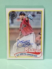 2024 Topps Series 1 - 1989 Topps Baseball Autographs AJ Smith-Shawver #89BA-AS  picture
