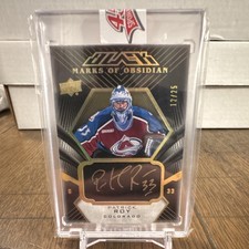 Upper Deck 2018-19 UD Black Marks of Obsidian Patrick Roy Avs Auto #MO-PR /25 picture