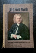Very Rare Johann Sebastian Bach Book In German 1st edition 1925 Prof. Karl Hasse picture