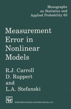 Measurement Error in Nonlinear - VERY GOOD picture