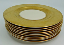 Vtg Pickard China 2025 Dinner Plate Hand Decorated Gold Encrusted Mark GO picture