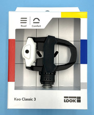 LOOK KEO CLASSIC 3 Black/White Road Pedals NEW in BOX with Matching CLEATS picture