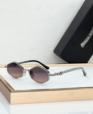 Chrome Hearts Nip Slip Silver Metal Hexagonal Frame Gradient Sunglasses picture