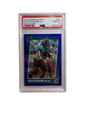 Travis Etienne Rated Rookie 2021 Panini Donruss Optic - #214 Blue Scope PSA 10 picture