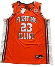 Keaton Wagler Illinois Fighting Illini Jersey RARE Men Large L New LA Clippers picture