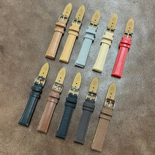 WHOLESALE Lot 10pcs Mix Cow Leather Watch Strap Band 12/14/16/18/20mm (S-5) picture