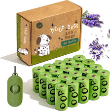 EPI Biodegradable Dog Poop Bags Lavender Scented Pet Poop Bags with Holder Extra picture