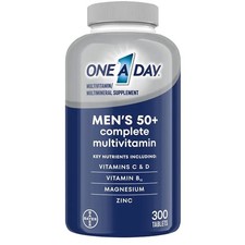 One A Day Men's 50+ Multivitamin 300 Tablets Adult Men Fifty Brand New Sealed picture