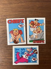 Flintstones NFL Kansas City Chiefs Football Trading Cards 68-40-12 1993 Cardz JG picture